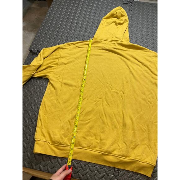 Daniel Patrick Loop Terry Standard Hoodie Mustard Yellow Medium Streetwear - Picture 6 of 6